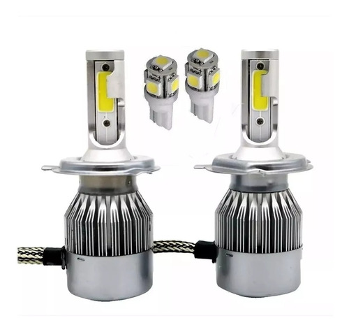 Lamparas Led Cree H4 Luz Blanca Vw Polo 96 Al 2009