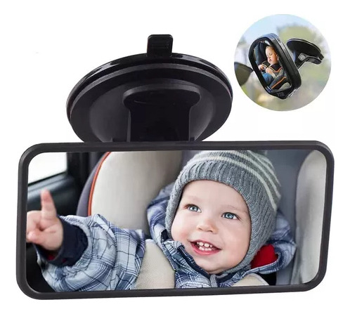 Espejo Retrovisor Para Coche De Vigilar Bebés 12x6cm
