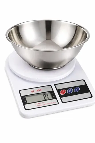 Balanza Digital De Cocina Tara + Bowl Acero Inoxidable Pesa Alimentos Hasta 10 Kg Repostería Display Lcd Función Tara Medición Precisa Diseño Moderno Compacta Para Hogar Cocina Pastelería Levys Bazar