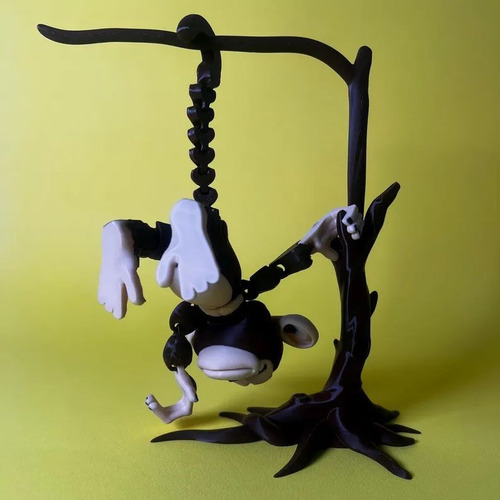 Mono Figura Articulada Juguete Impresión 3d