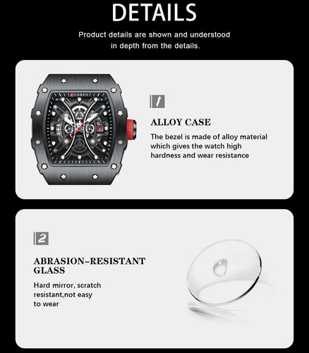 Reloj De Cuarzo Curren 8438 Para Hombre, Elegante, Enérgico,