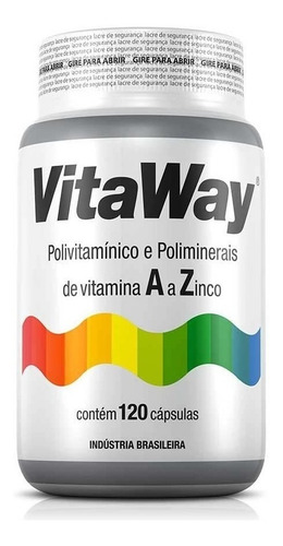 Imagem 1 de 4 de Vitaway Polivitamínico A A Z Fitoway 120 Caps *imunidade*