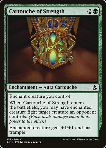 Carta Magic Cartouche Of Strength Amonkhet Mtg Bsas