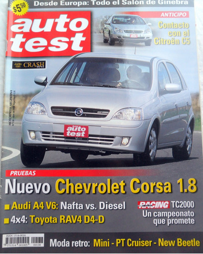 Auto Test 138 Corsa 1.8 * Audi A4 * Toyota Rav4 * Moda Retro