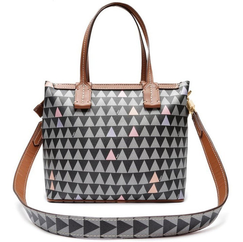 Bolsa Mini Nina Triangle Preta Schutz- Original Acambamento dos ferragens Ouro Cor Triangulo Cor da correia de ombro Preto