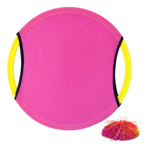 Trampoline Paddle Ball Set Kids Play Parent Paddle Rosa