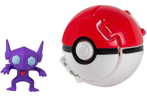 Sableye Con Poké Ball Figura Pokémon Tomy