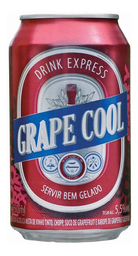 Chopp De Vinho Grape Cool Red Lata 350ml (cx 12 Un) - Góes