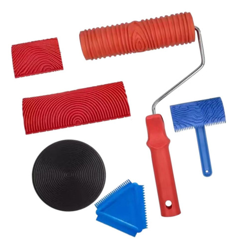 Conjunto De Herramientas De Pintura De Grano De 6 Estilo A