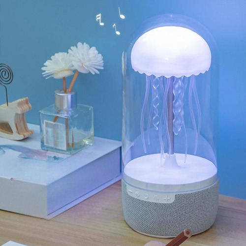 Lámpara De Noche Con Altavoz De Medusas Portátil, Lámpara