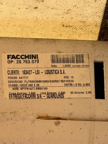 Bau Sider Facchini 2021 Sem Uso