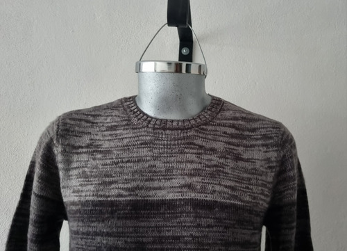 Sueter Bloques De Color Degrade Tejido Calido Hombre
