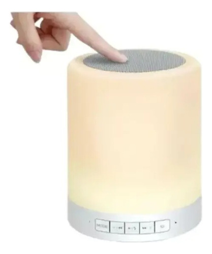 Lámpara De Mesa Led Rgb Bocina Bluetooth Recargable Touch
