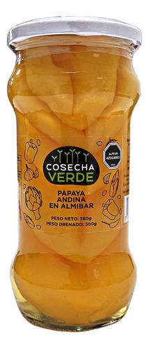 Papaya Andina En Almíbar Cosecha Verde 560g