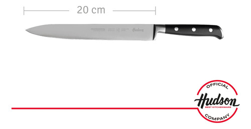 Cuchillo Carnicero Trinchador 8 Linea Hudson Professional Color Plateado