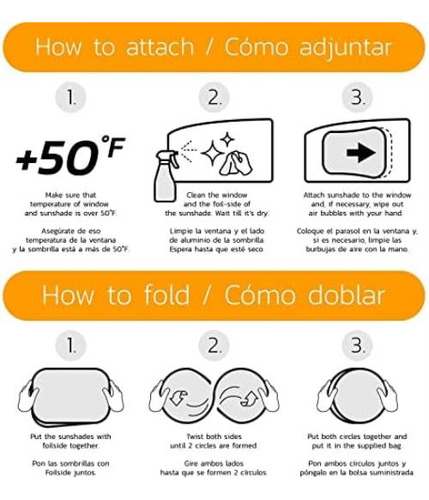 Caramaz Parasol Para Coche Para Bebé Con Protección Uv De 2