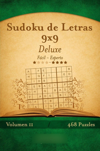 Libro: Sudoku Letras 9x9 Deluxe - De Fácil A Experto - Vol