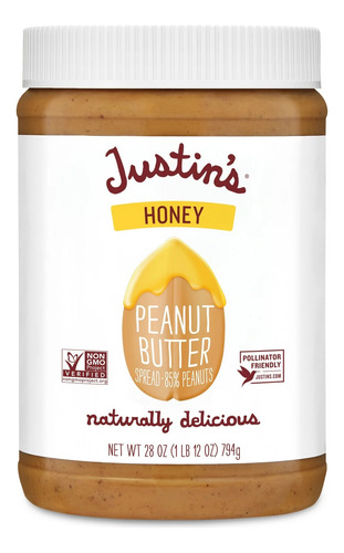 Justin's Honey Peanut Butter, 28 Oz Jar