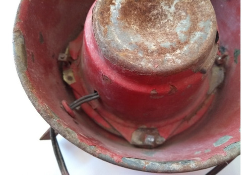 Antigua Trompeta Para Perifoneo O Bocina De Metal Decoración (Usado)