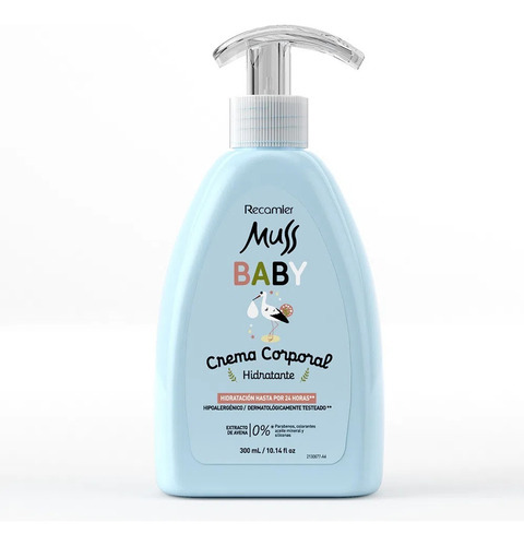 Crema Corporal Para Bebés Muss Baby - Hipoalergénica