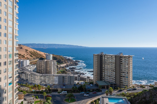 Venta De Moderno Depto En Costa De Montemar Con Vista Al Mar