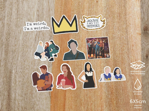 Stickers Vinilo Riverdale - Pack X10 Resiste Agua