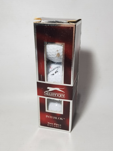 Imagen 1 de 5 de Antigua Caja Pelotas De Golf Slazenger Interlok Mag 59053