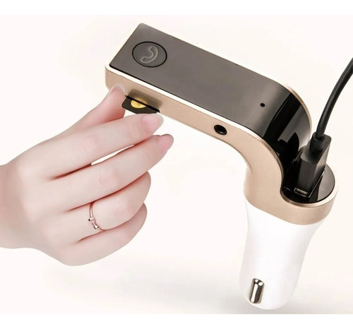 Bluetooth Transmisor Fm Auto Cargador Usb 3.5 Manos Libres
