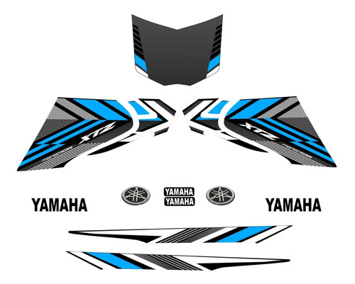 Calcomanias Yamaha Xtz 125 Azul - Sticker Kit - 2021
