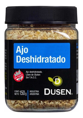 Ajo Deshidratado Duzen Sin Tacc Y Kosher X 150 Grs.