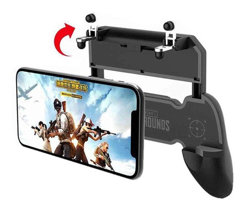 Suporte + Gatilho  All In One Gamepad Game Handle P/ Celular