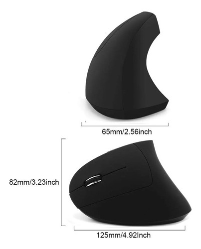 Mouse Inalambrico Vertical Ergo Para Zurdos 2.4g Televenta