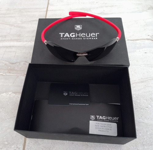 Lentes Tag Heuer Squadra Curve Inmaculados Espejo Gris Oscuro Titanio Rojo (Usado)