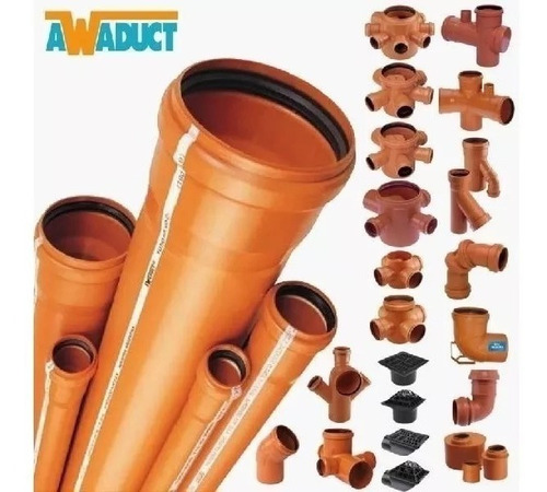 Imagen 5 de 7 de Caño/tubo 110 Pluvial 1.8 Con Aro De Goma Awaduct 4m + Envio