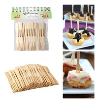 Comprar Mini Tenedor Pinchos Picada Bambu Madera Catering X100 