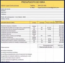 Comprar Computo Y Presupuesto, Materiales Y Mano De Obra, Planos Mmo