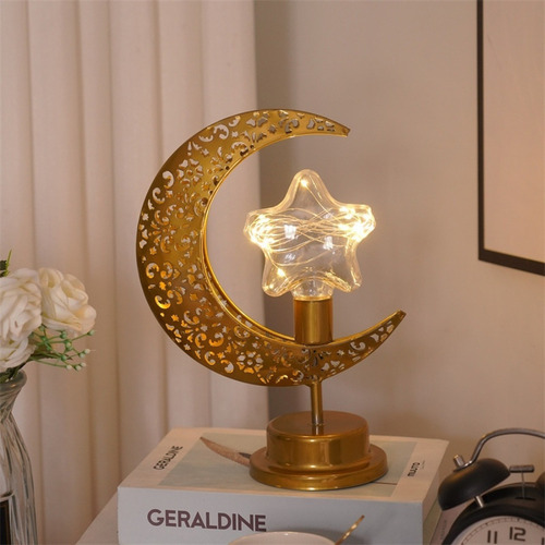 1 Lámpara Decorativa, Luz Nocturna Compacta Y Estrella De Ra