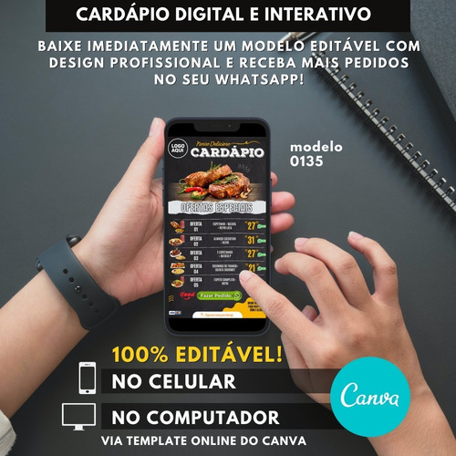 Imagem 5 de 10 de Cardápio Para Espetinhos, Assados E Grelhados 100% Editáve