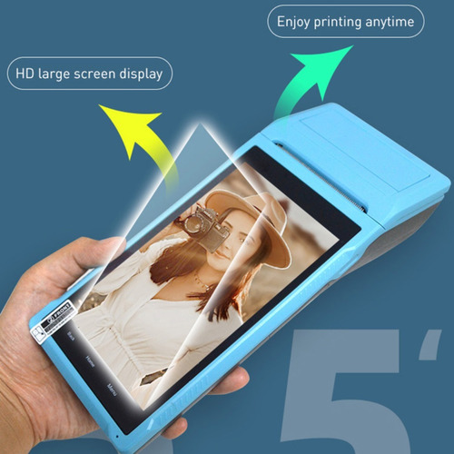 Terminal Pda Pos Wifi Bluetooth Android 8,1 Impressora 58mm