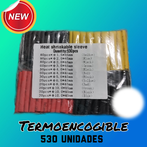 Termo Encogible 530 Pcs Conectores Electricos