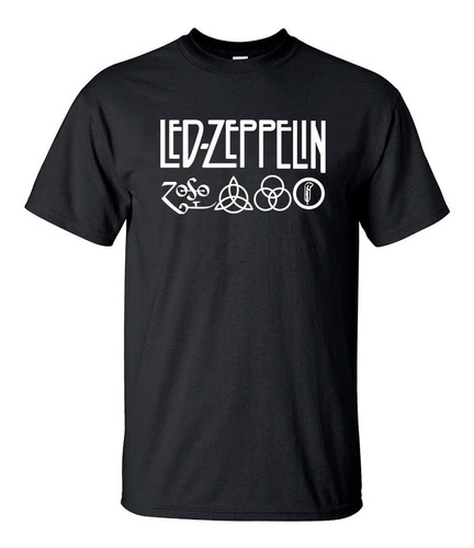 Remera De Led Zeppelin / Algodón / Banda De Rock