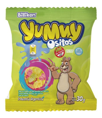 Yummy Billiken 30g X12 Unidades Go Market Mayorista