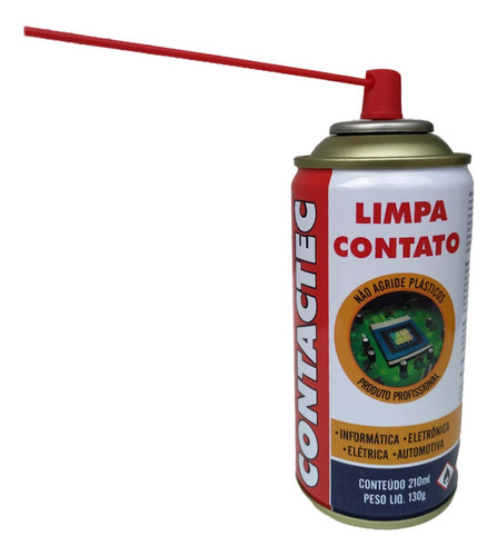 Spray Limpa Contato Elétrico Eletrônico 130g/210ml Contactec