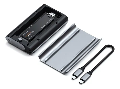 Carcasa Ssd Nvme Satechi M.2 Usb4, 40 Gbps, 16 Tb, Aluminio