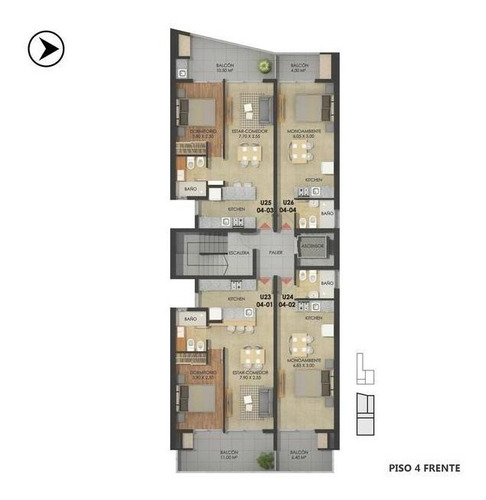 Imagen 15 de 23 de Departamento Monoambiente En Venta - Centro, Rosario