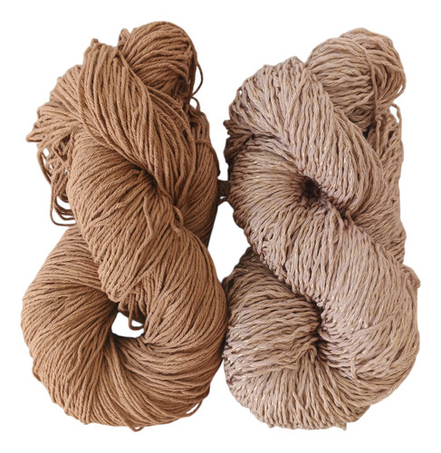 Kit De Tejido Sweater Oro 1,200kg/600 Gr + Guía De Tejido Dulce De Leche Talle B
