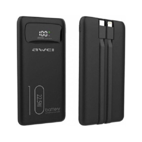 Power Bank Bateria Portatil Awei P168k 10000mah Pd 22,5w