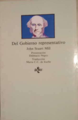 Libro Del Gobierno Representativo John Stuart Mill