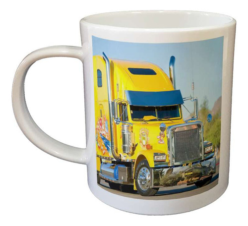 Taza De Plastico Camion Amarillo Tuneado Tunning Truck