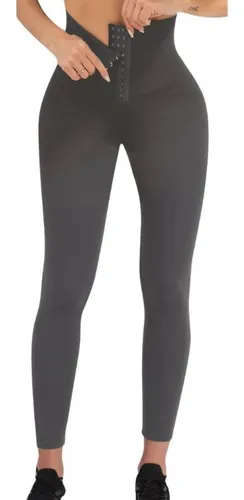 Leggins Deportivo Licra Con Faja Modeladora Reductora Bk Roy